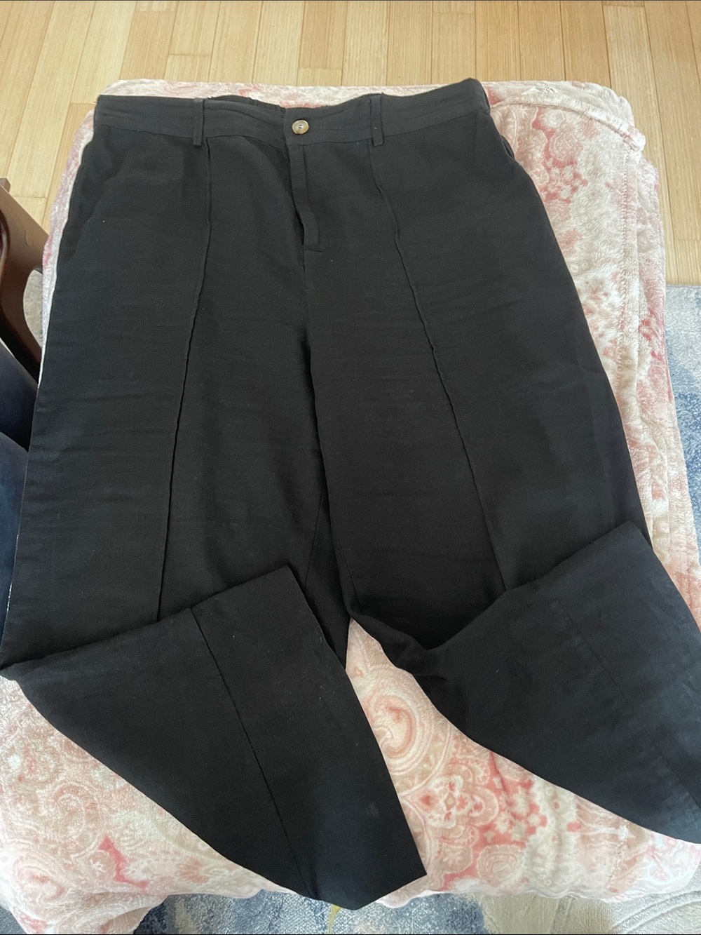 Joie Black High-Waist Trousers XL